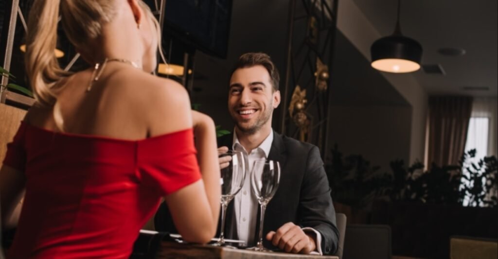 Candlelight dinner with romantic GFE escort Amsterdam Romantic girlfriend experience date Amsterdam at fine dining restaurant
